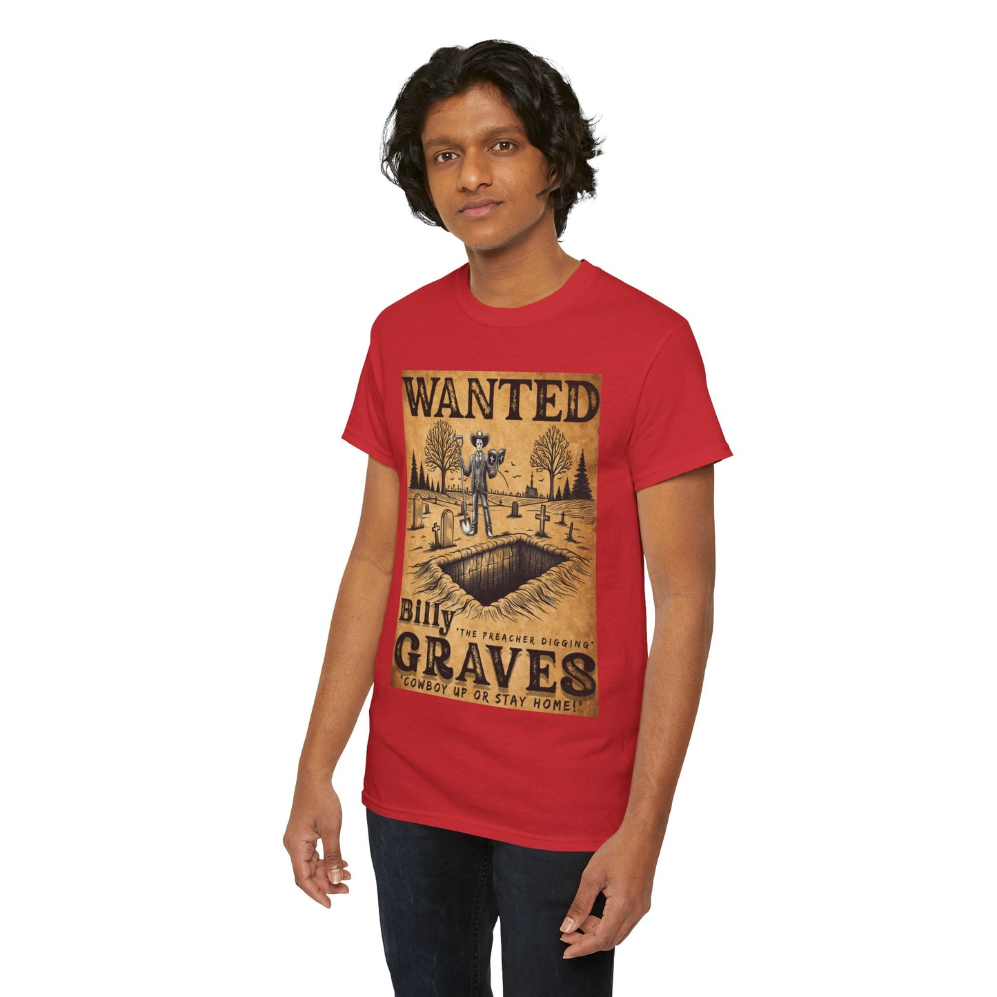 Billy The Preacher Digging" Graves Tee