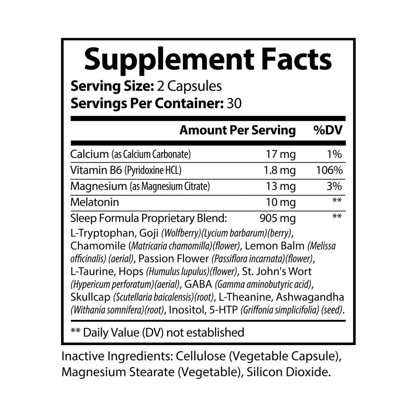 Deep Choke Sleep Supplement (60 Capsules)