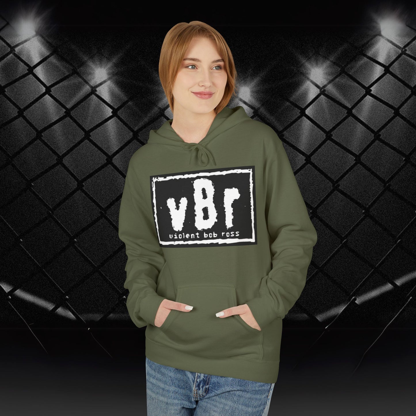 Violent Bob Ross Logo Hoodie