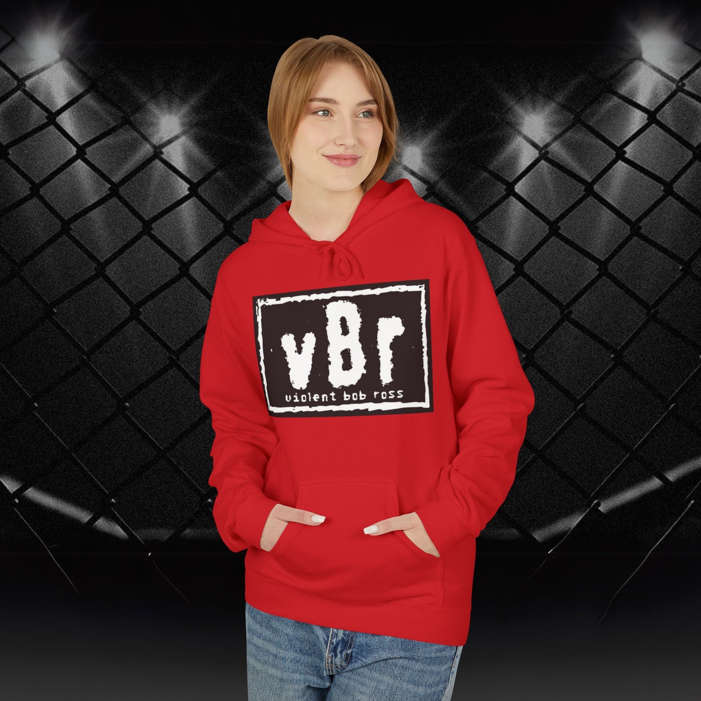 Violent Bob Ross Logo Hoodie
