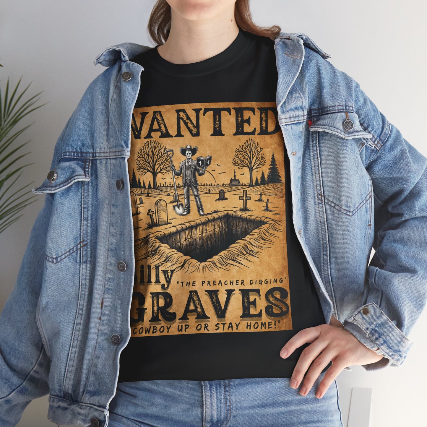 Billy The Preacher Digging" Graves Tee