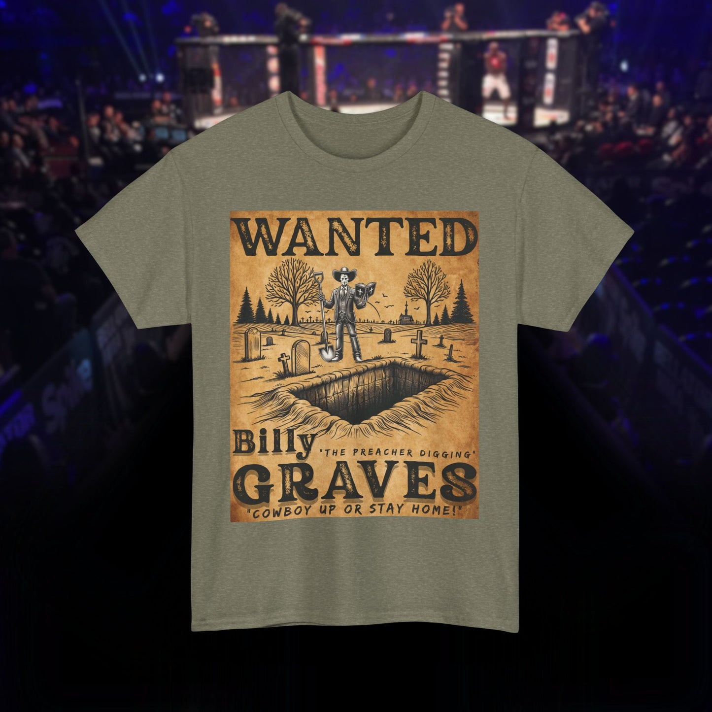 Billy The Preacher Digging" Graves Tee