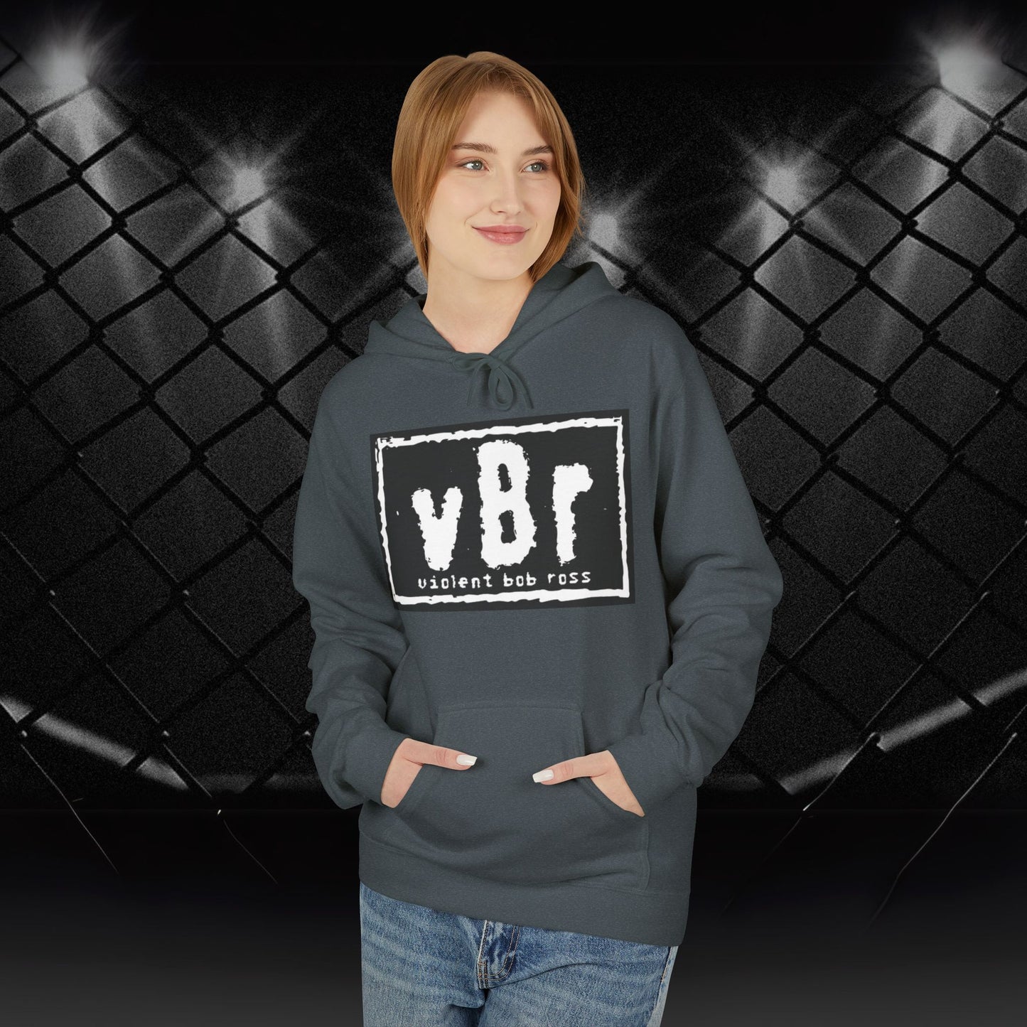 Violent Bob Ross Logo Hoodie