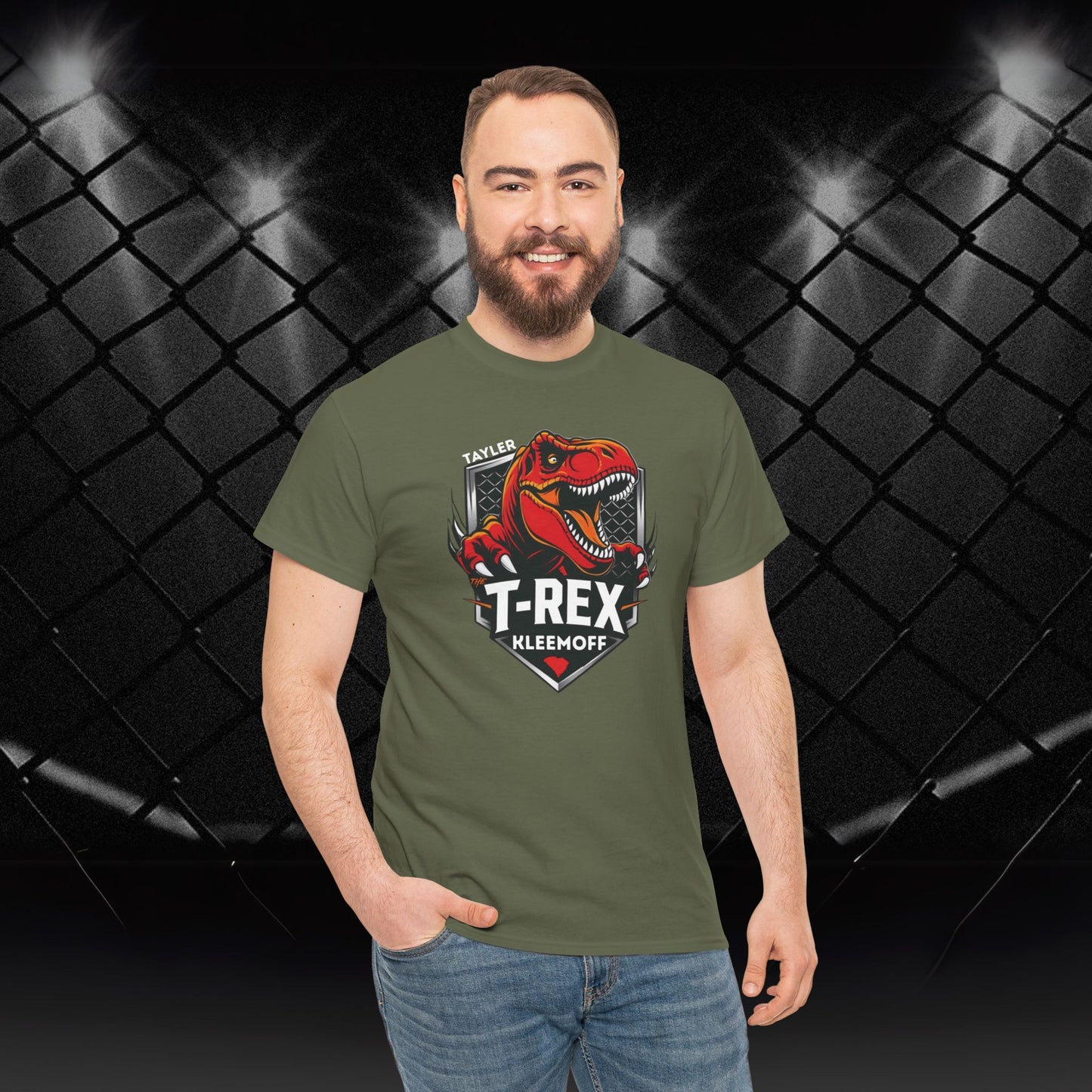 Tayler "The T-Rex" Kleemoff logo tee
