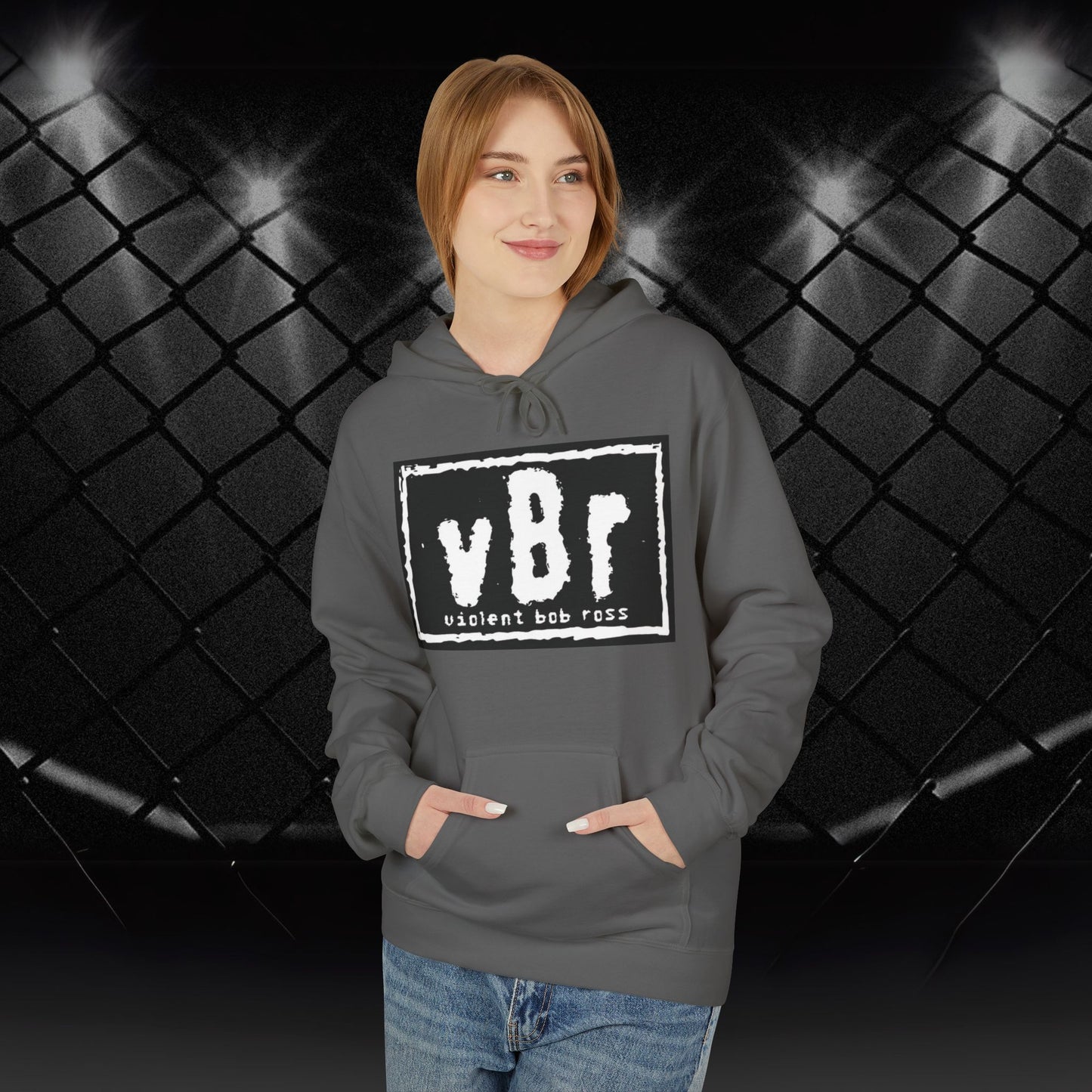 Violent Bob Ross Logo Hoodie