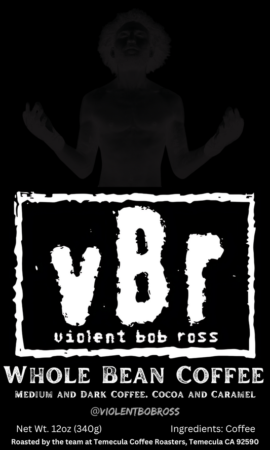 Violent Bob Ross Whole Bean Coffee