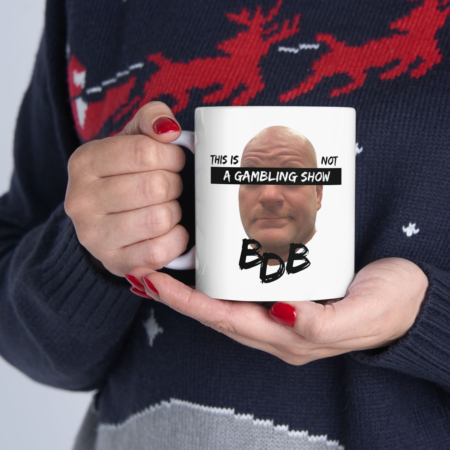 BDB Gambling Show Mug (exciting white)