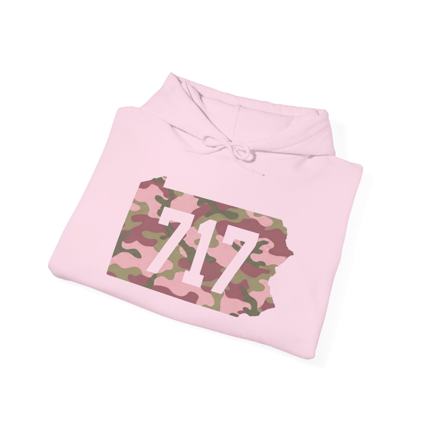 717 Pink Camo Unisex Heavy Blend Hooded Sweatshirt