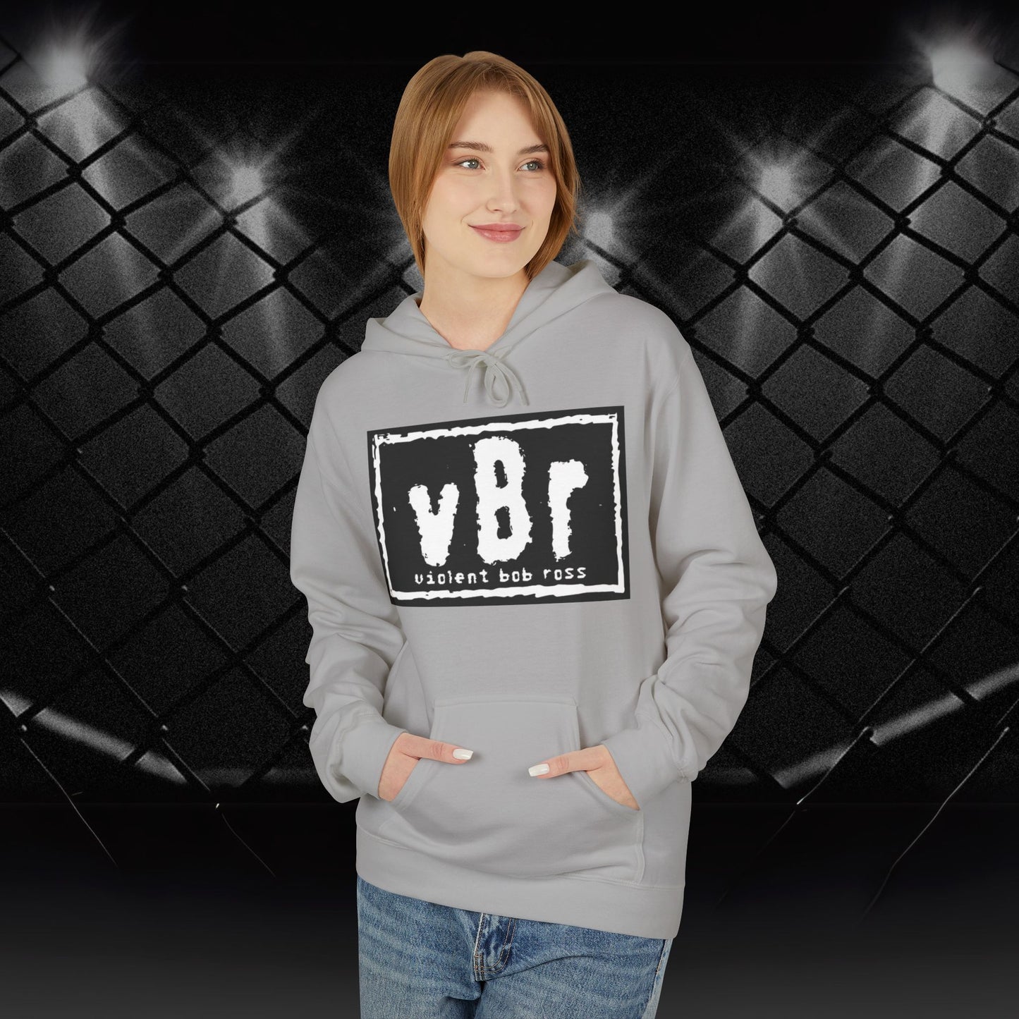 Violent Bob Ross Logo Hoodie