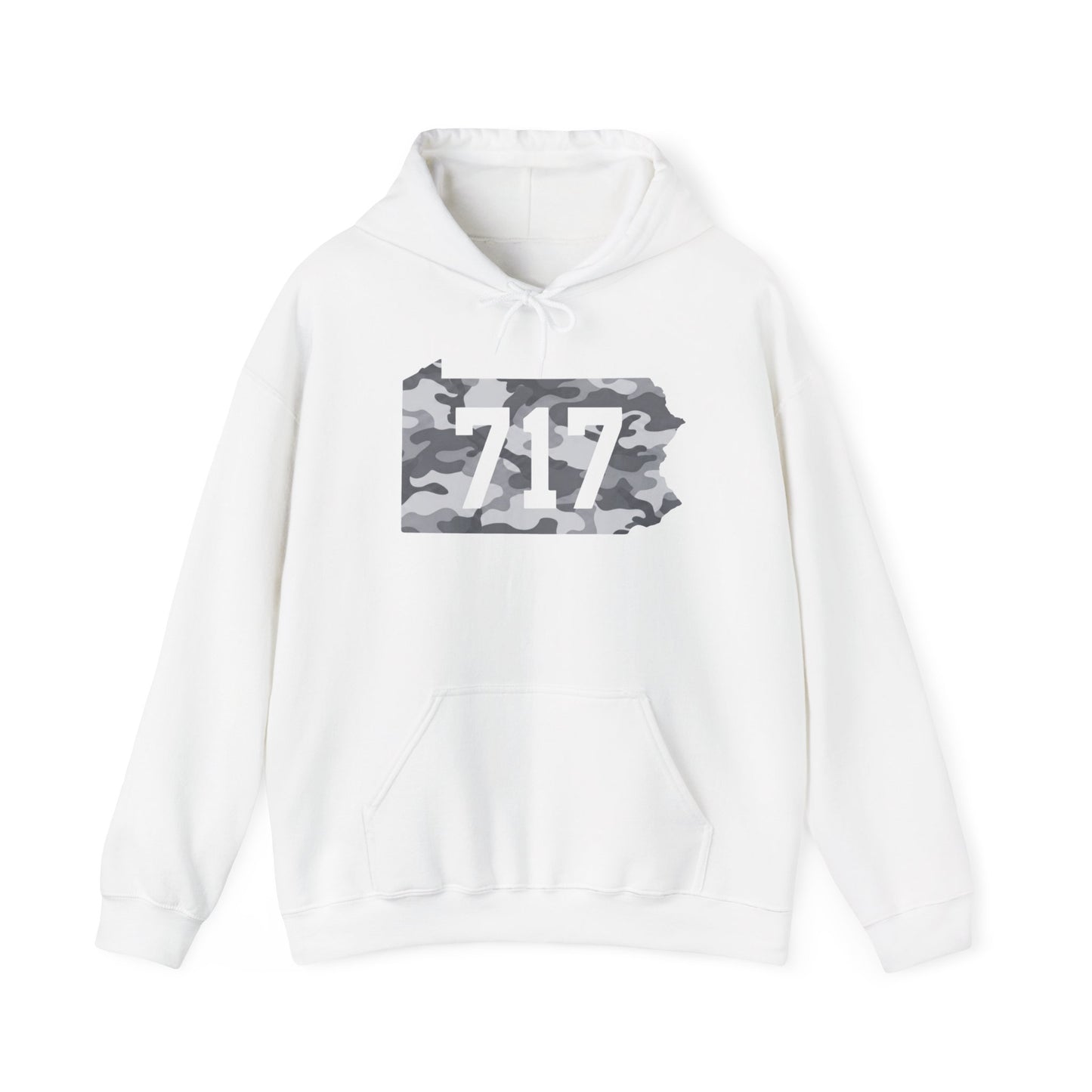717 Pennsylvania Snow Camo Hoodie — Area Code Hooded Sweatshirt