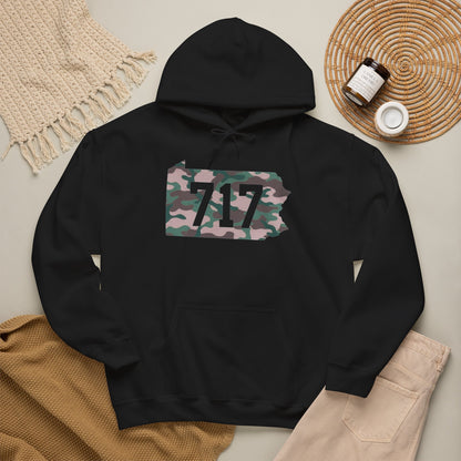 717 Camo State Hoodie — Pennsylvania Area Code Sweatshirt