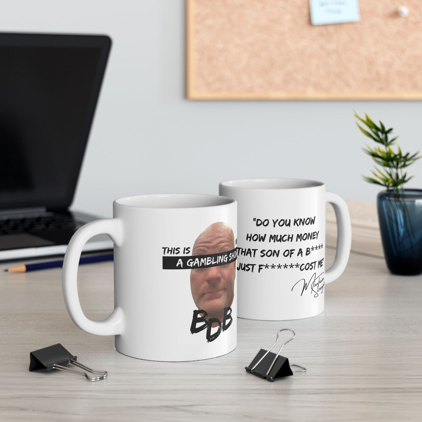 BDB Gambling Show Mug (exciting white)