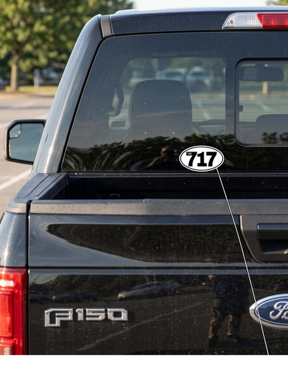 The 717 Kiss Cut Vinyl Sticker