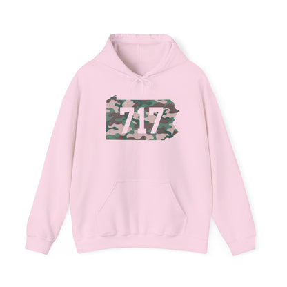 717 Camo State Hoodie — Pennsylvania Area Code Sweatshirt