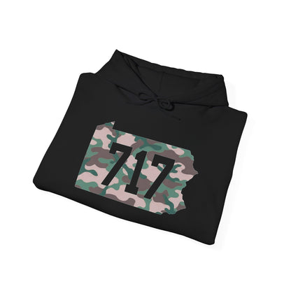 717 Camo State Hoodie — Pennsylvania Area Code Sweatshirt