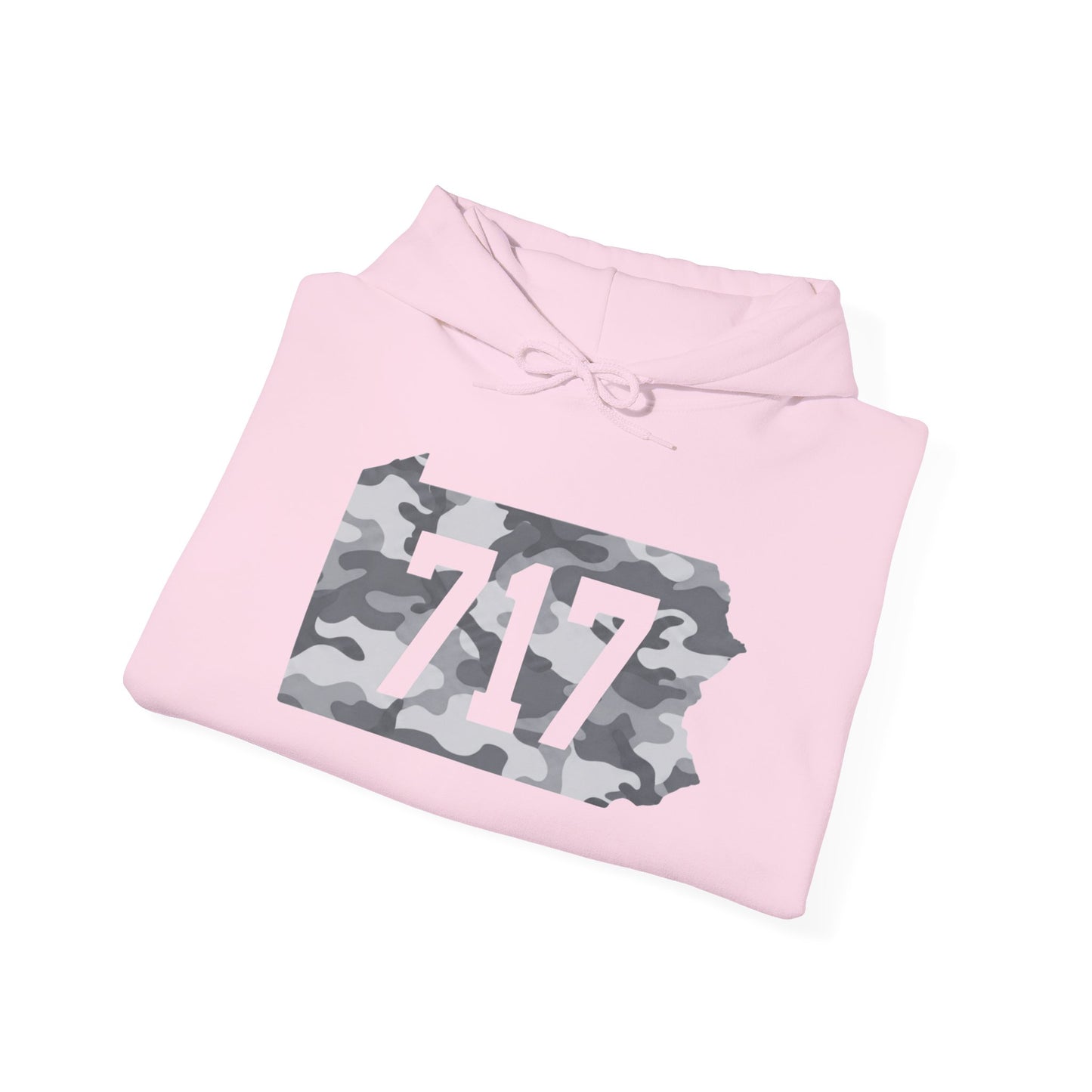 717 Pennsylvania Snow Camo Hoodie — Area Code Hooded Sweatshirt