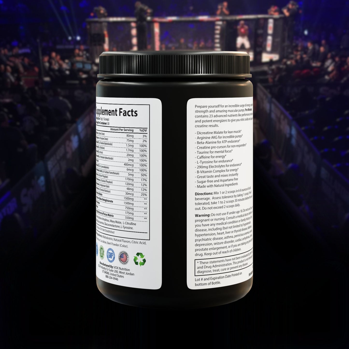 DST Pre-Workout Supplement, Watermelon (300g, 10.58oz)