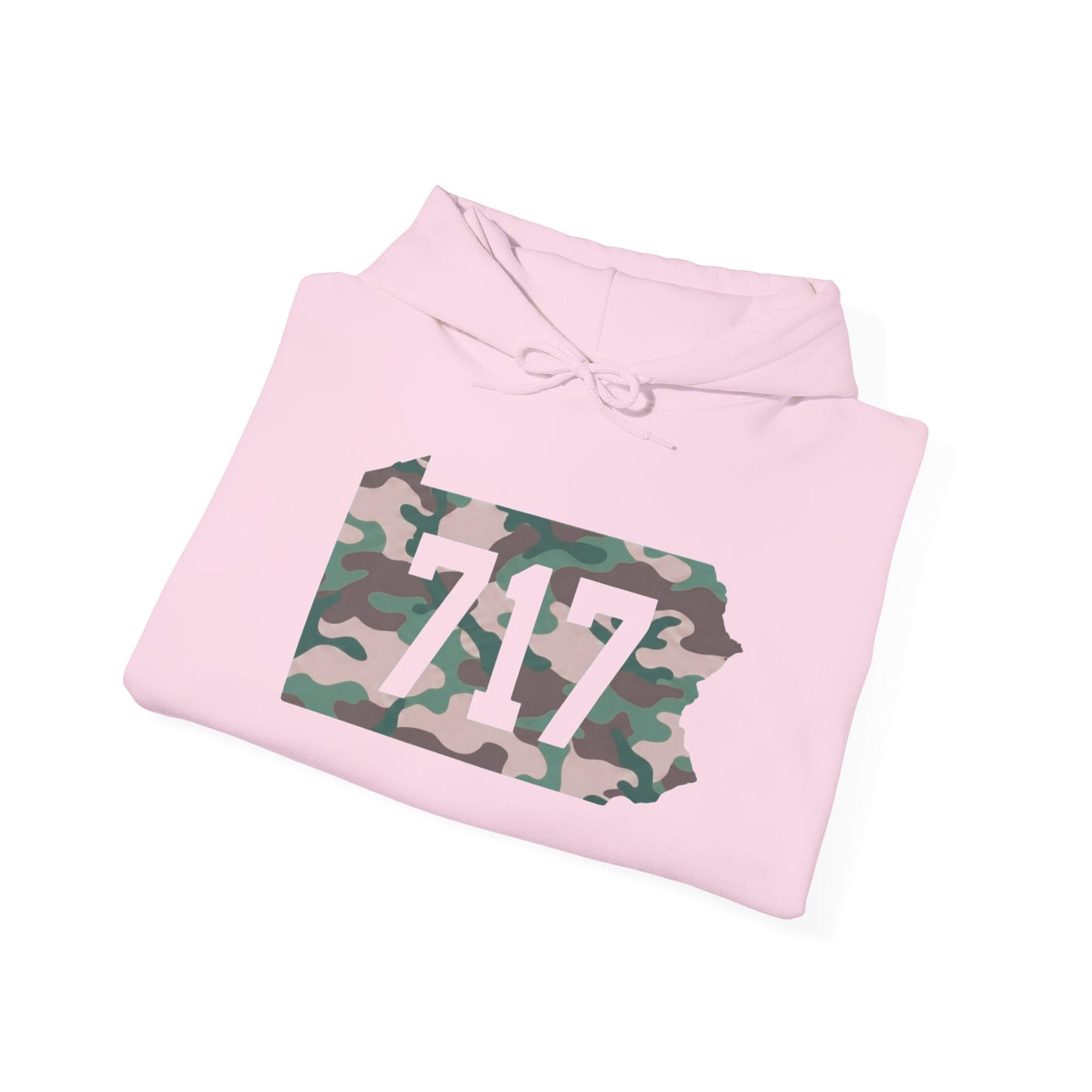 717 Camo State Hoodie — Pennsylvania Area Code Sweatshirt