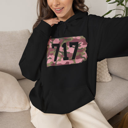 717 Pink Camo Unisex Heavy Blend Hooded Sweatshirt
