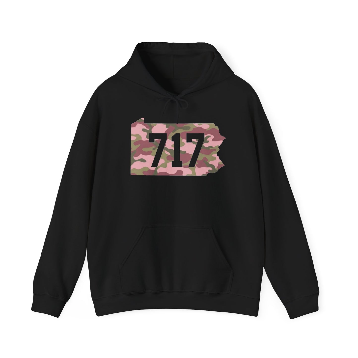 717 Pink Camo Unisex Heavy Blend Hooded Sweatshirt