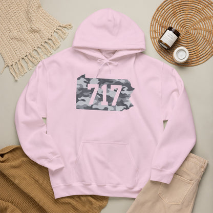 717 Pennsylvania Snow Camo Hoodie — Area Code Hooded Sweatshirt