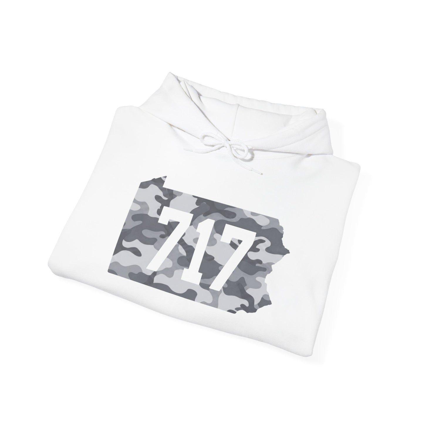 717 Pennsylvania Snow Camo Hoodie — Area Code Hooded Sweatshirt
