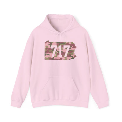 717 Pink Camo Unisex Heavy Blend Hooded Sweatshirt